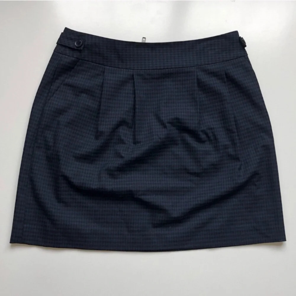 HALOGEN Blue Pleaded Mini Skirt Size 10